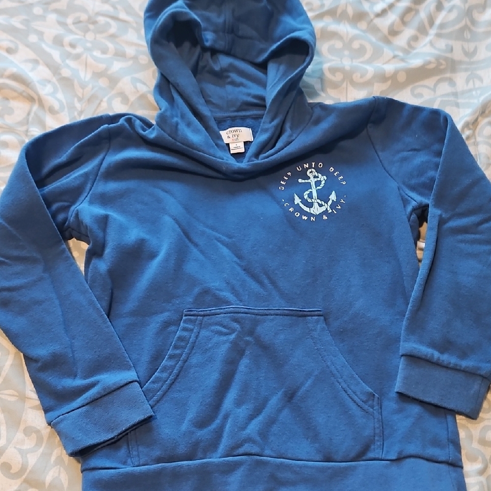 Crown & Ivy Kids Blue Hoodie